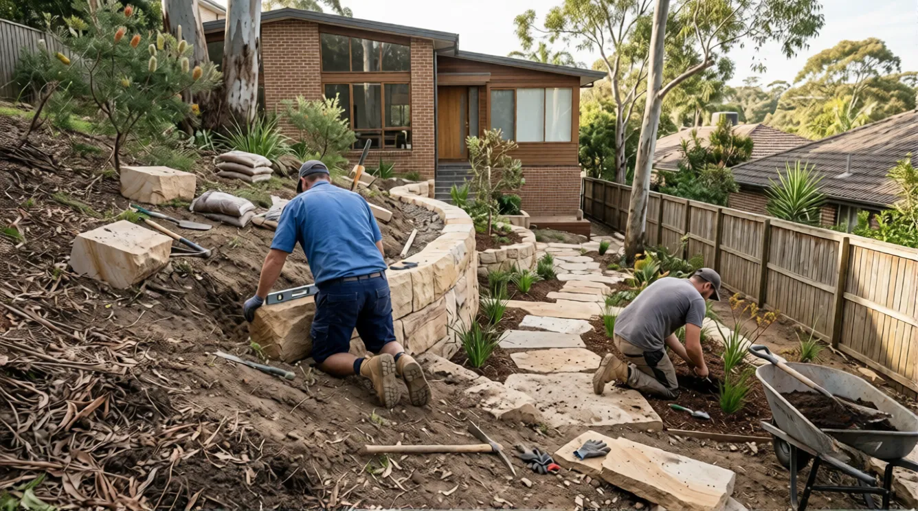 How Landscapers Sydney Approach Sloping and Uneven Backyards