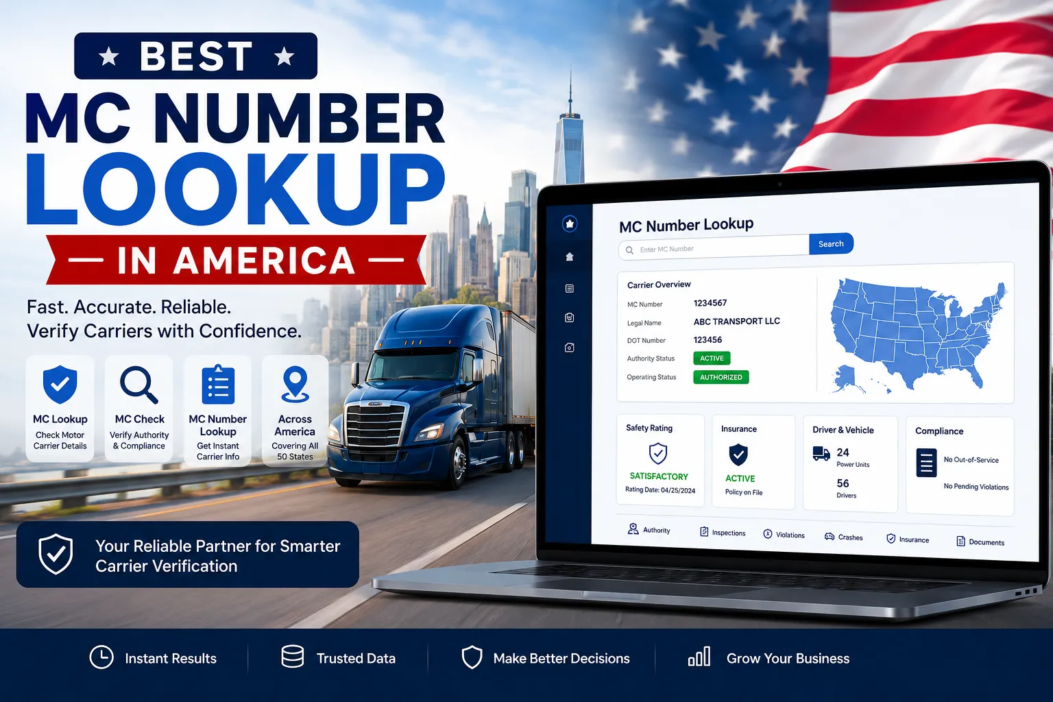 Best MC Number Lookup in America: How to Check a Carrier Before You Book