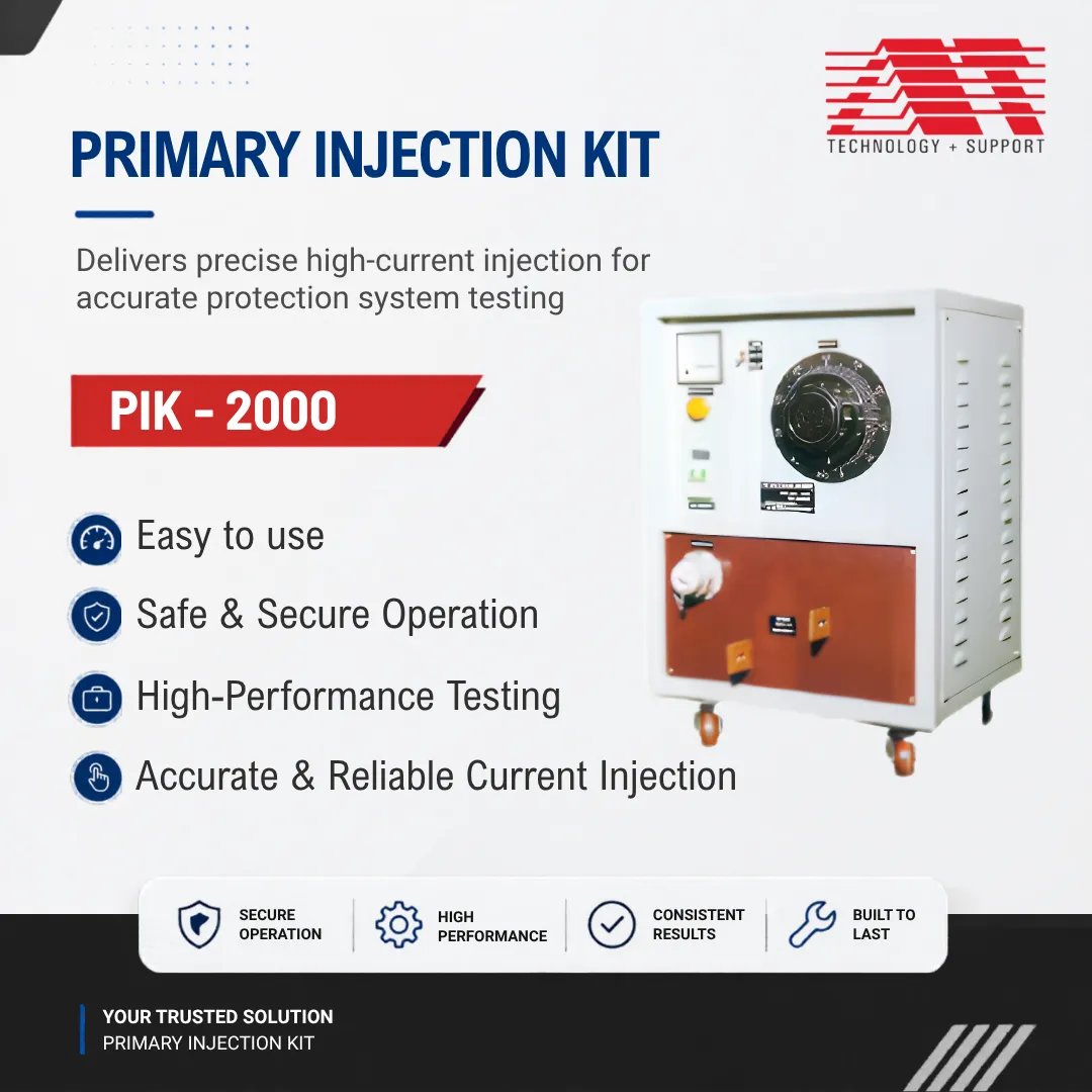 Primary Injection Kit – High Current Testing for Substations & Switchgear
