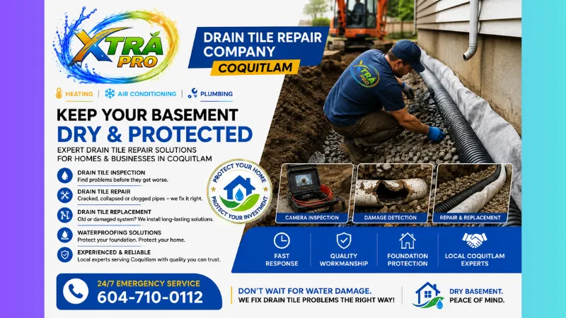 Drain Tile Repair Company in Coquitlam: Protect Your Home From Water Damage