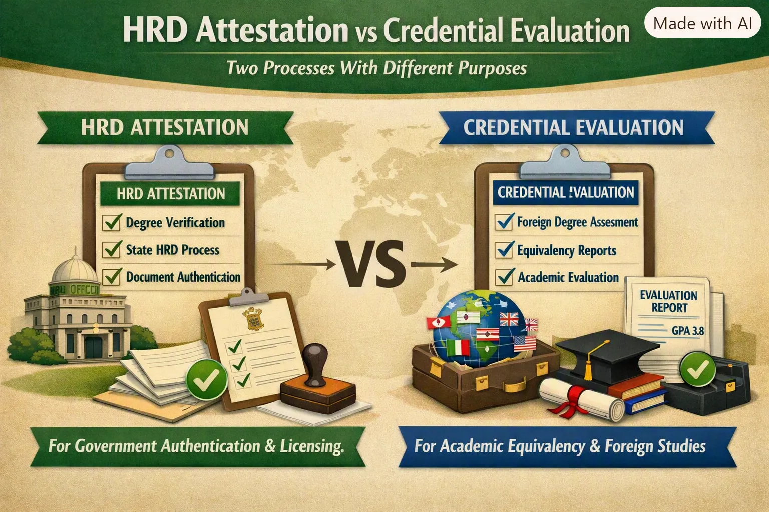 HRD Attestation vs Credential Evaluation: Two Processes With Different Purposes