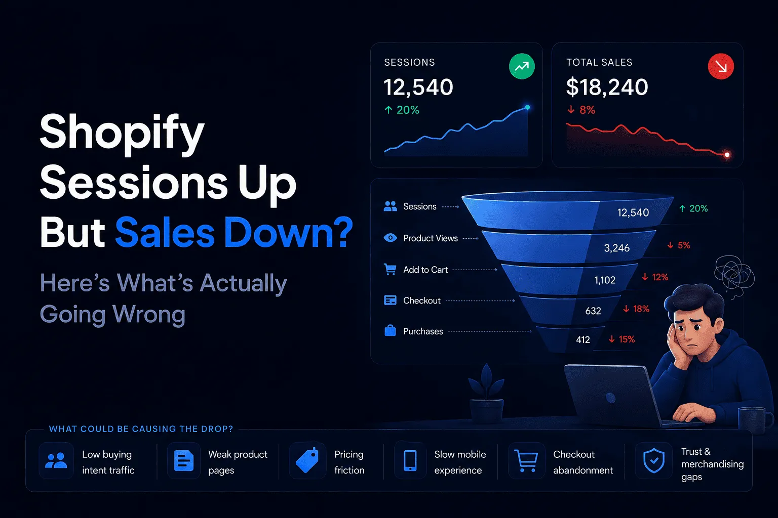 Shopify Sessions Are Up, But Sales Are Down: What’s Really Happening?