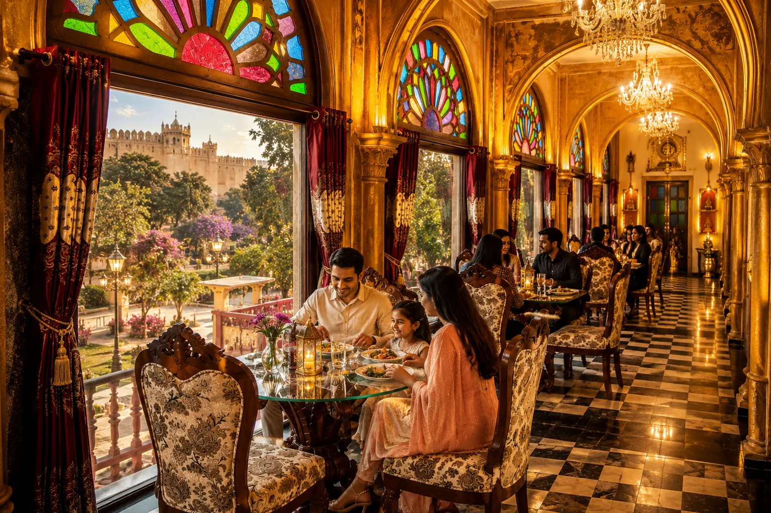 How Does Townhall Restaurant Turn an Ordinary Family Meal into a Heritage Dining Experience in Bharatpur?
