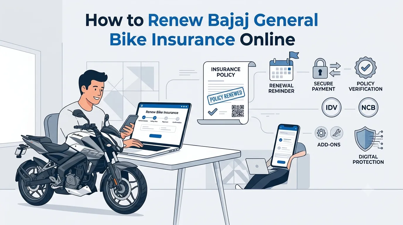 How to Renew Bajaj General Bike Insurance Online