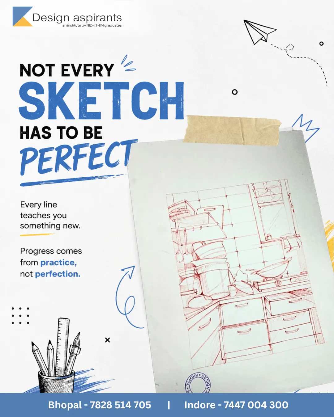 Not Every Sketch Has to Be Perfect: How Architecture Aspirants Can Improve Through Practice