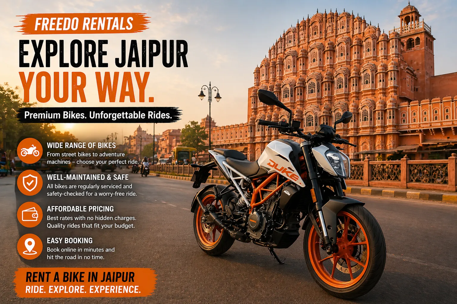 Hire a Bike in Jaipur for Easy and Affordable Travel