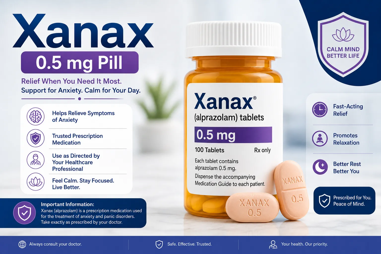 A Complete Guide to Xanax 0.5 mg Pill and Responsible Use