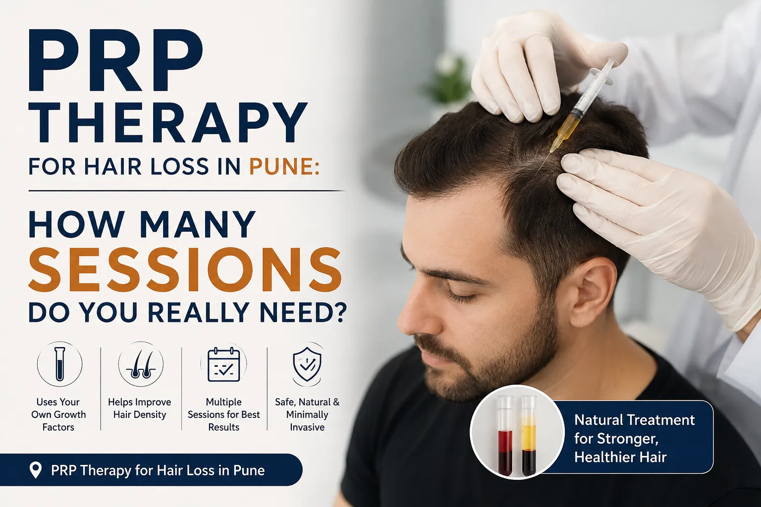 PRP Therapy for Hair Loss in Pune: How Many Sessions Do You Really Need?