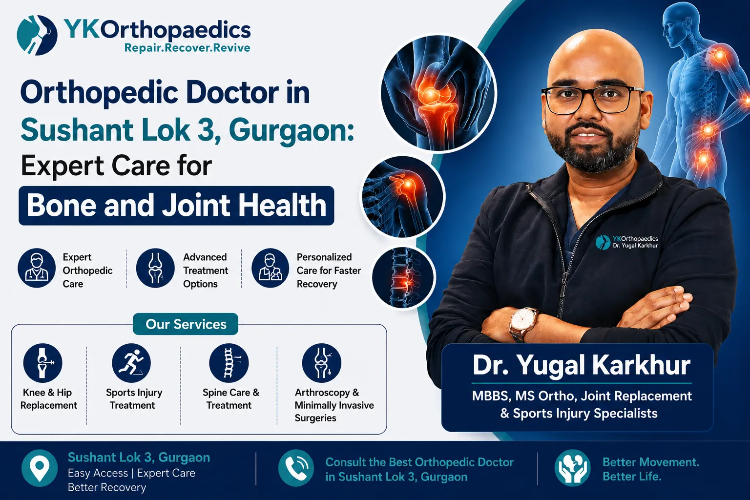 Orthopedic Doctor in Sushant Lok 3, Gurgaon: Expert Care for Bone and Joint Health