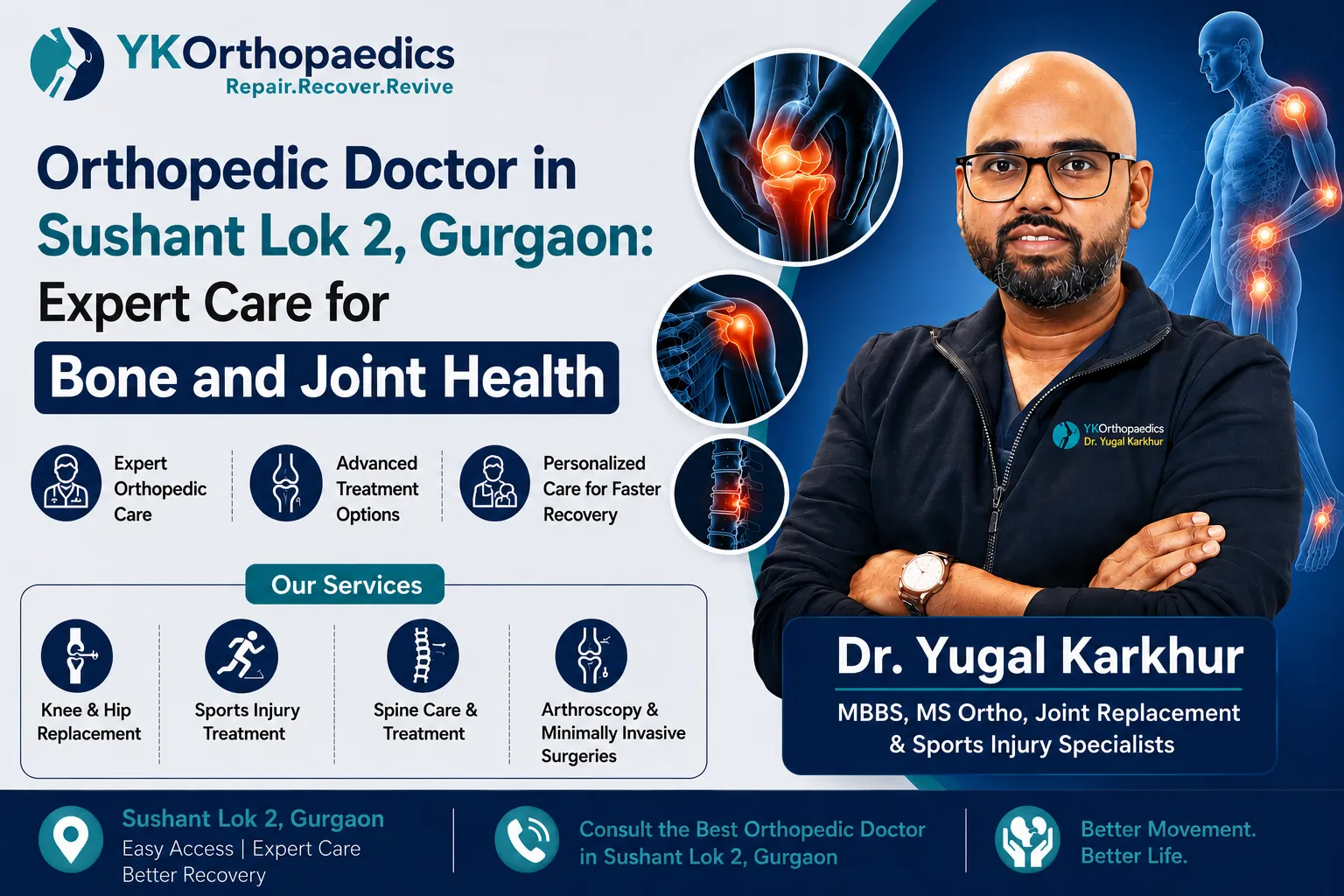 Orthopedic Doctor in Sushant Lok 2, Gurgaon: Personalized Care for Bone and Joint Problems