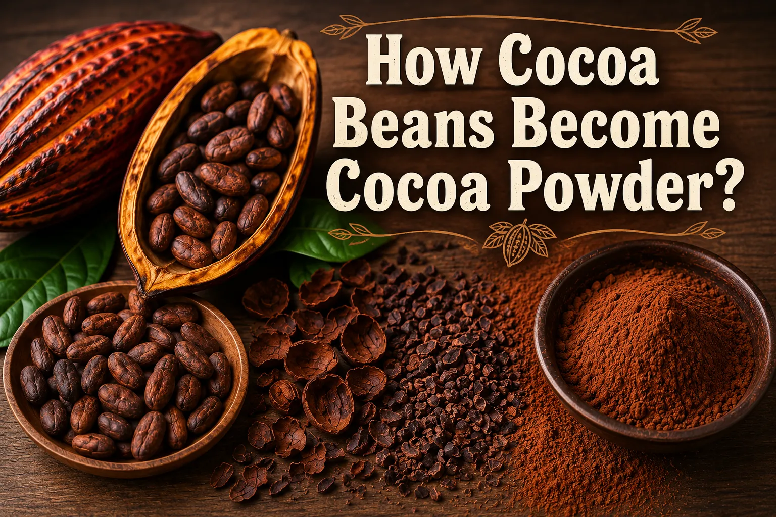 How Cocoa Beans Become Cocoa Powder: A Complete Guide