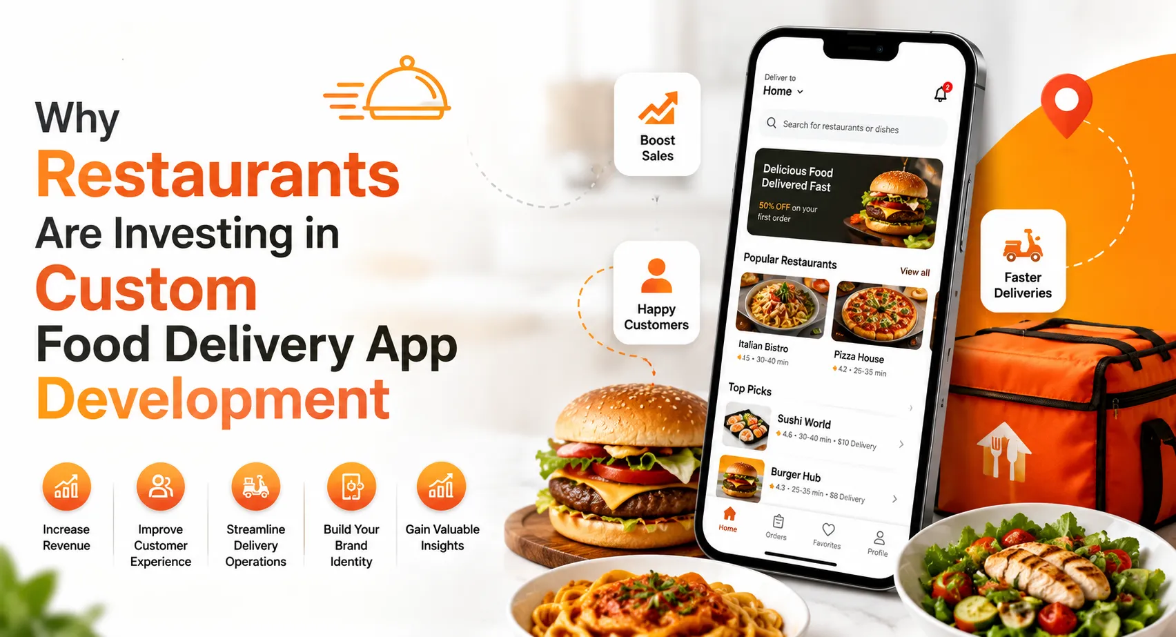 Why Restaurants Are Investing in Custom Food Delivery App Development