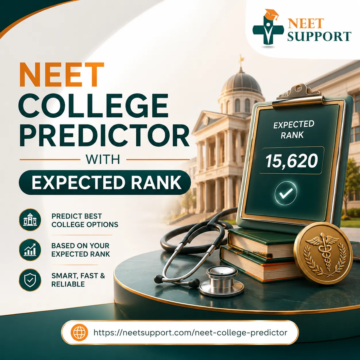 NEET College Predictor with Expected Rank | NEET Support