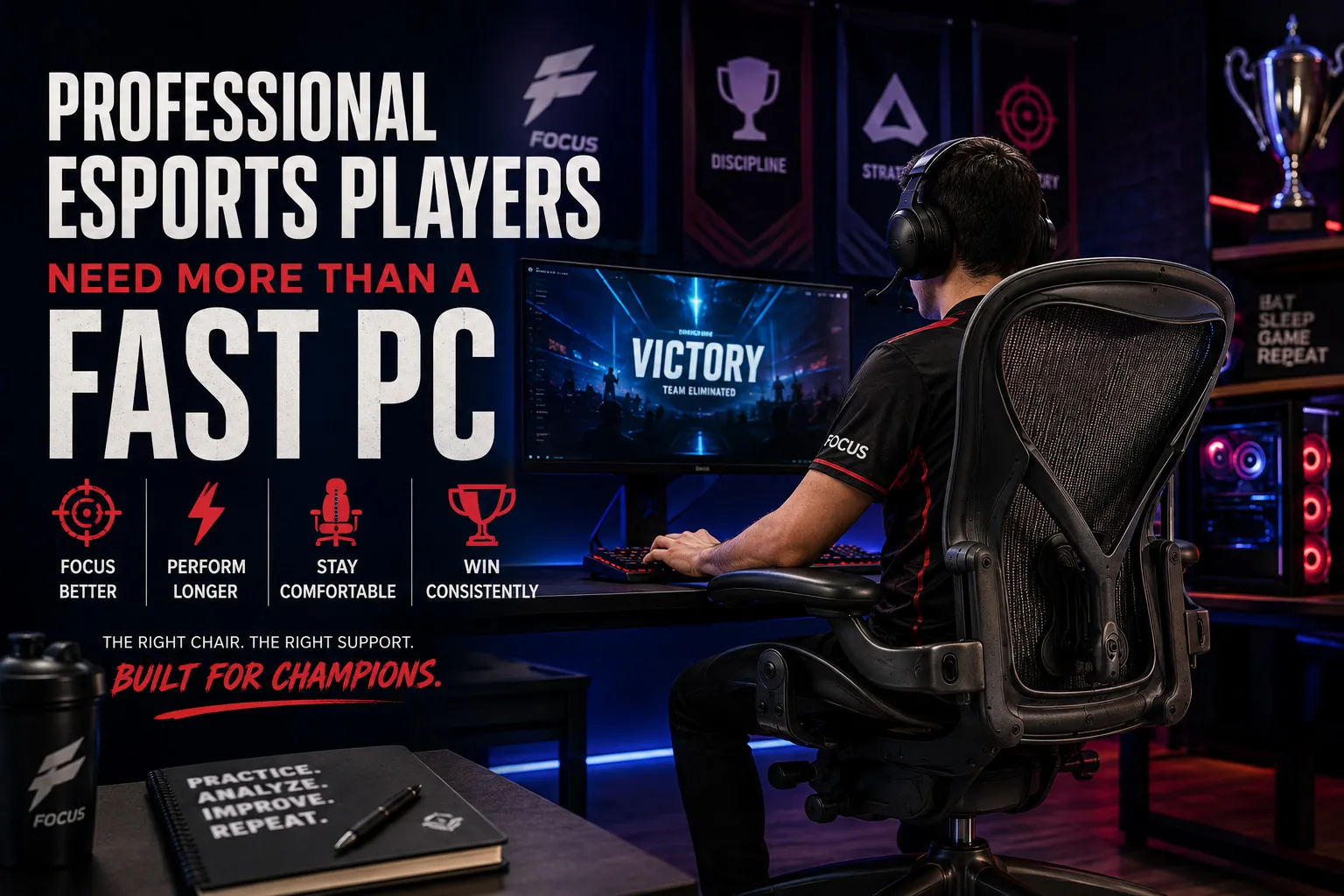 Professional Esports Players Need More Than a Fast PC psst An Ergonomic Chair Maybe