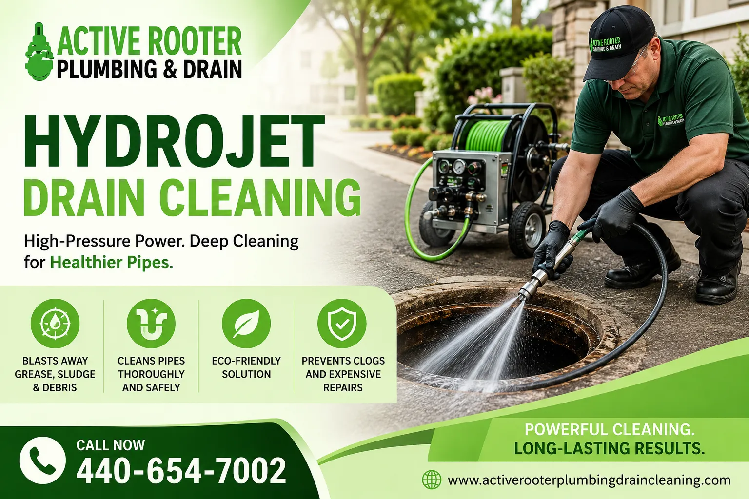 Powerful Hydro Jetting Keeps Drains Clear and Plumbing Systems Efficient