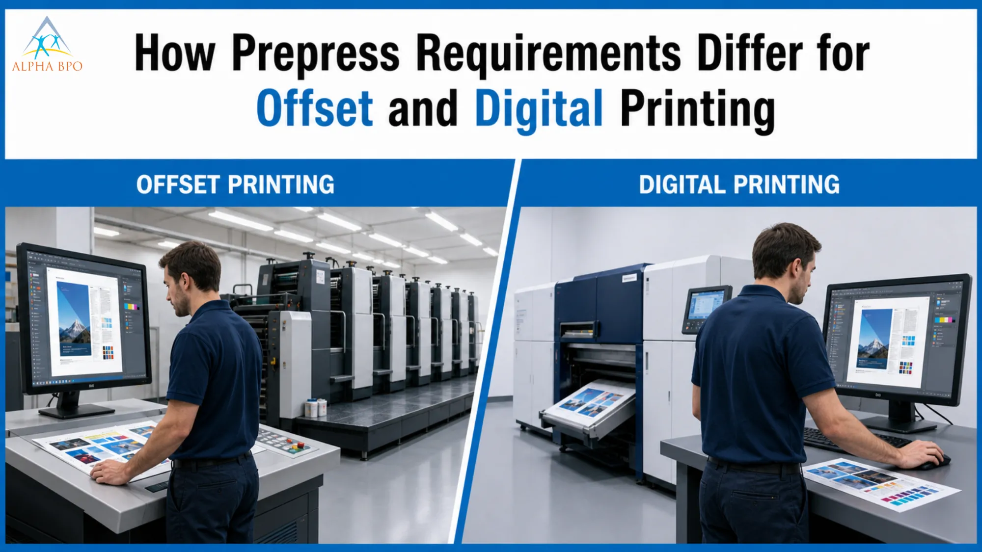 How Prepress Requirements Differ For Offset and Digital Printing