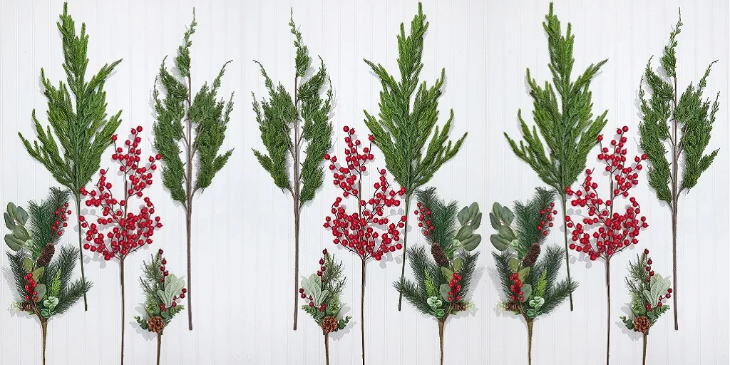 Making a Christmas Tree Topper from Picks and Sprays