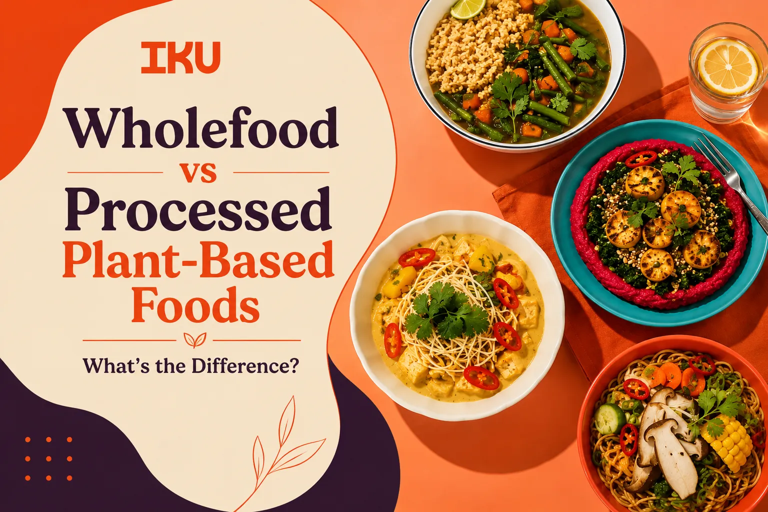 Wholefood vs Processed Plant-Based Foods: What’s the Difference?