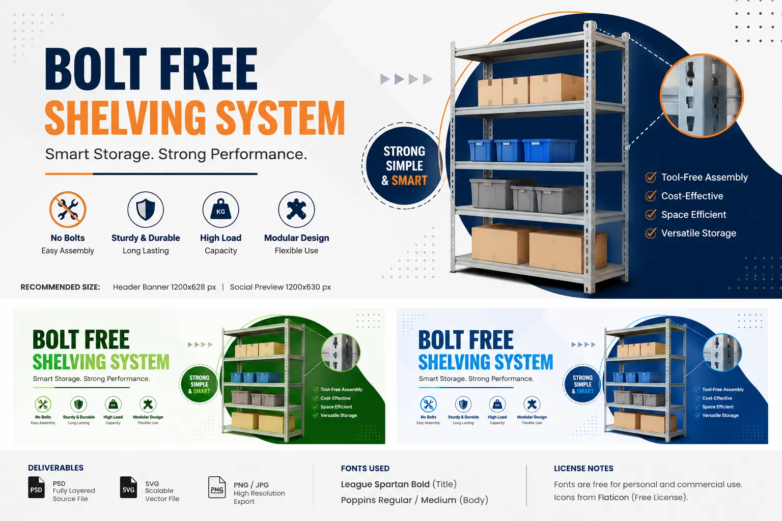 How a Bolt Free Shelving System Improves Warehouse Efficiency