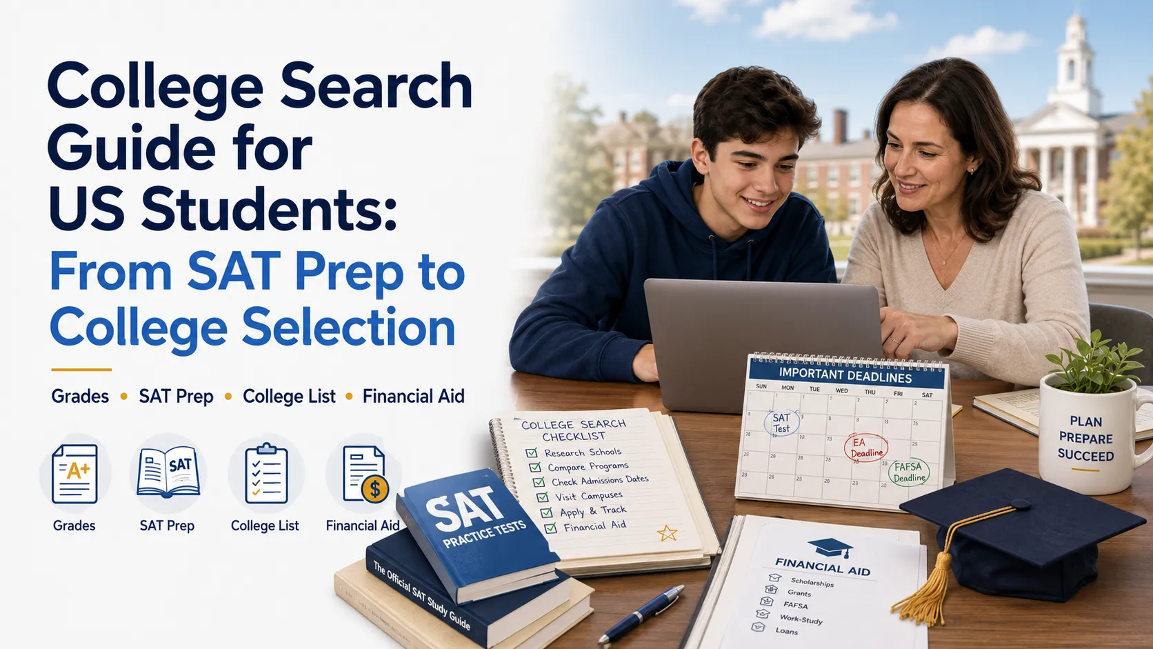College Search Guide for US Students: From SAT Prep to College Selection