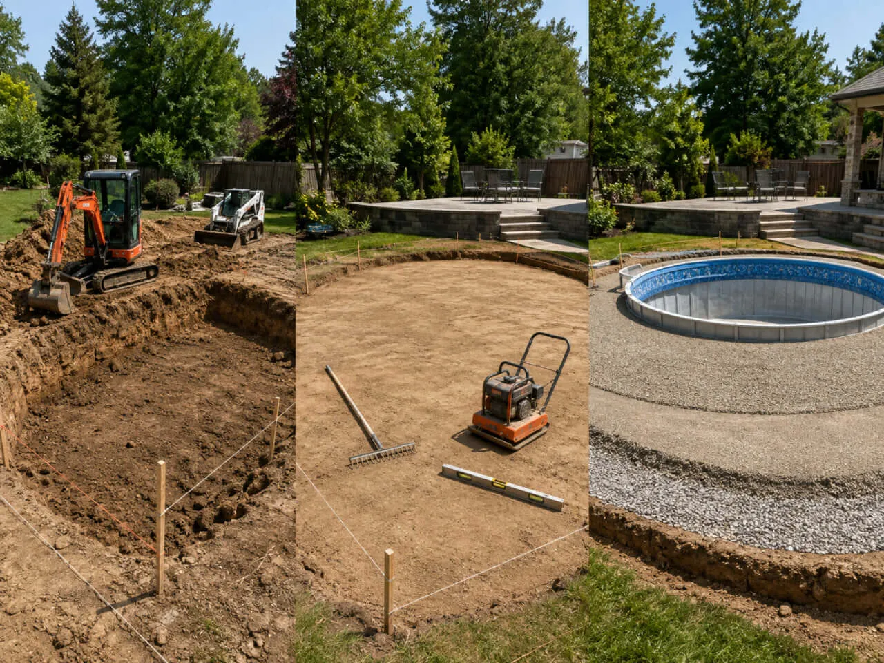 How to avoid above-ground pool collapse: the importance of a solid base