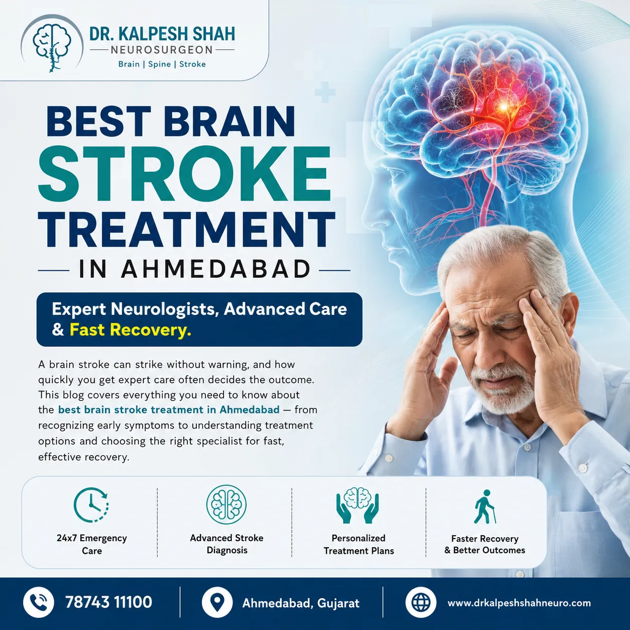 Best Brain Stroke Treatment in Ahmedabad: Expert Neurologists, Advanced Care & Fast Recovery.