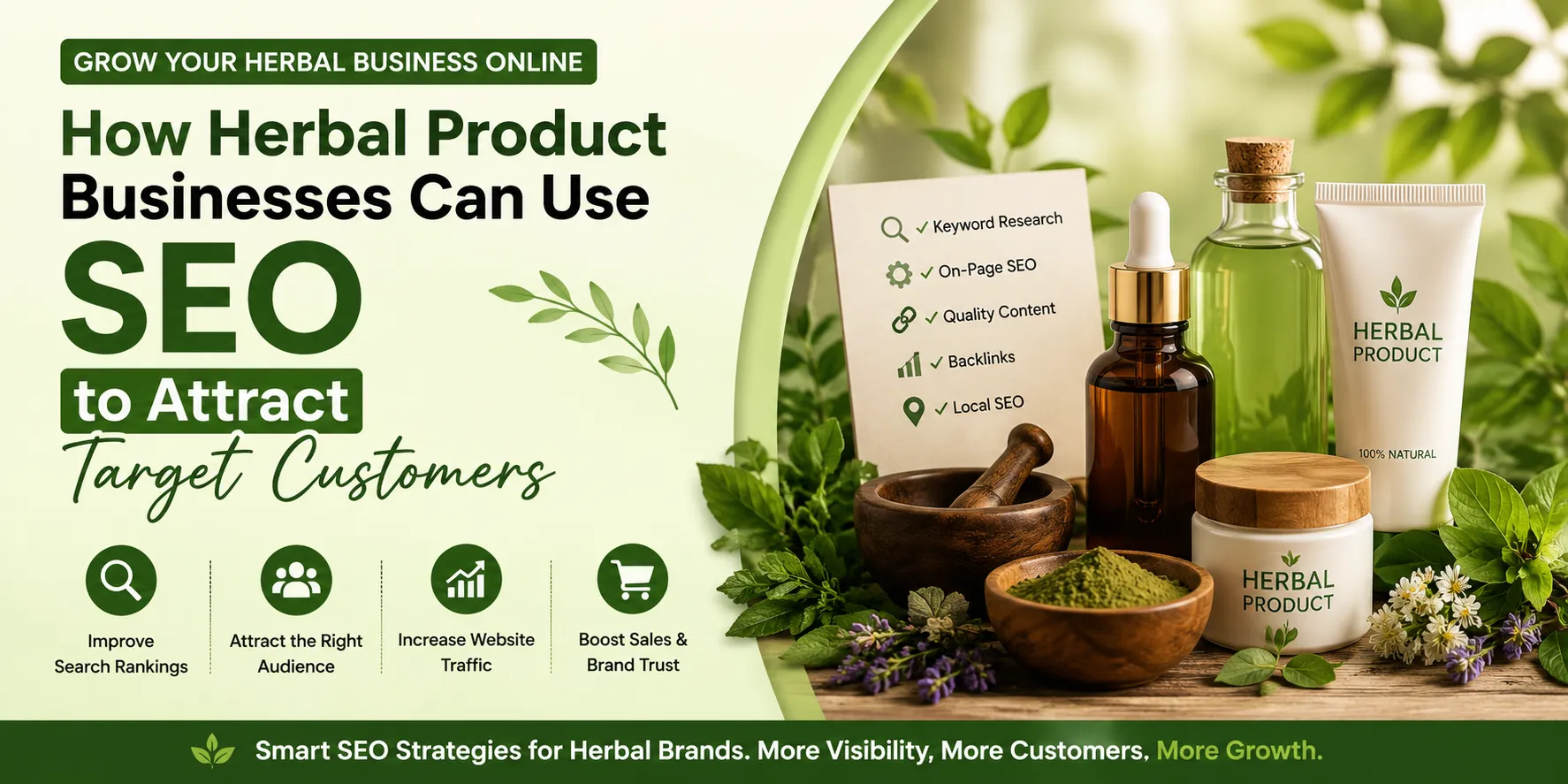 How Herbal Product Businesses Can Use SEO to Attract Target Customers