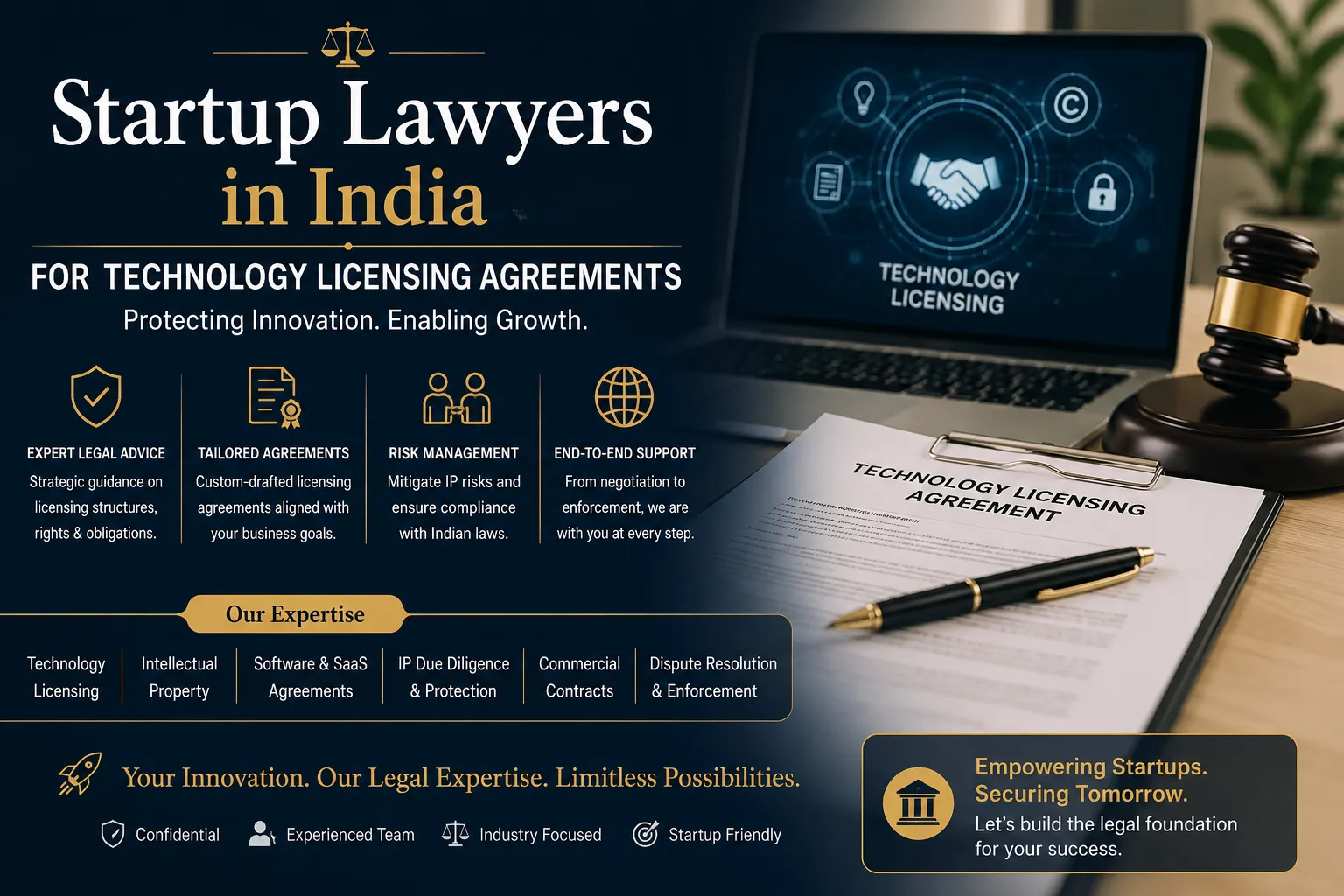 Startup Lawyers in India for Technology Licensing Agreements