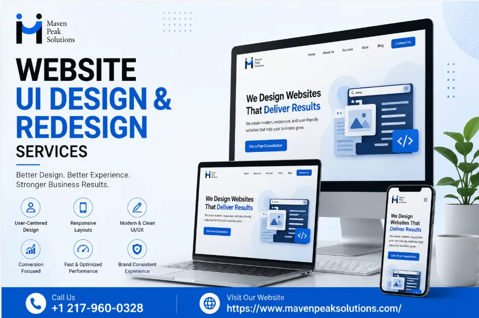 Website UI Design & Redesign Services | Maven Peak Solutions