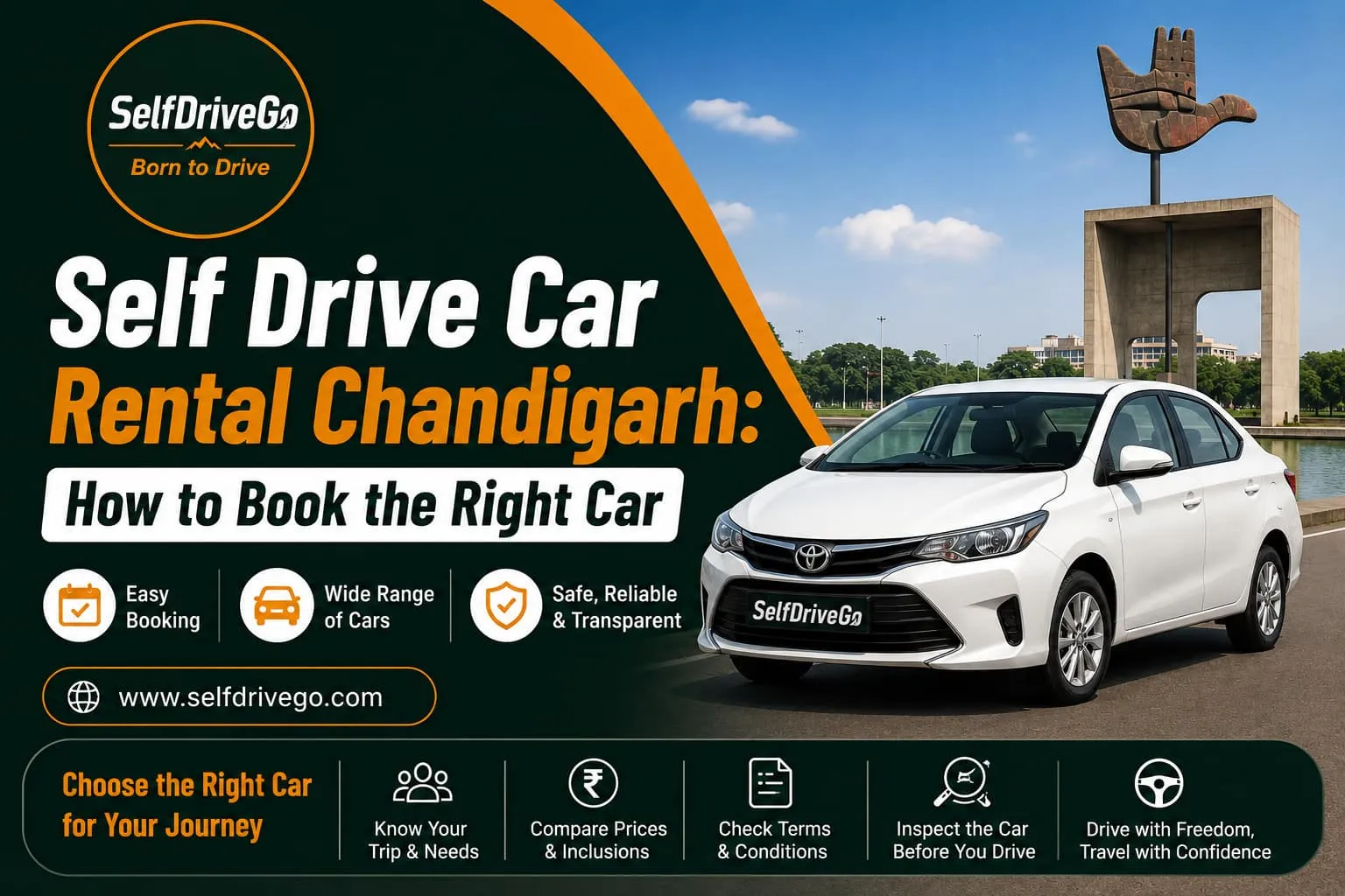 Self Drive Car Rental Chandigarh: How to Book the Right Car