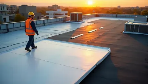 How Flat Roofing Systems Manage Water on Baldwin, NY Properties