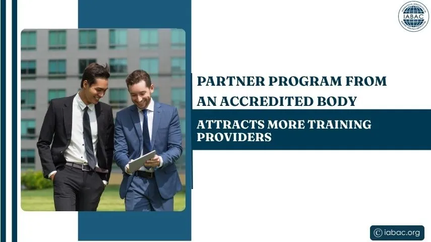 Partner Program From an Accredited Body Attracts More Training Providers
