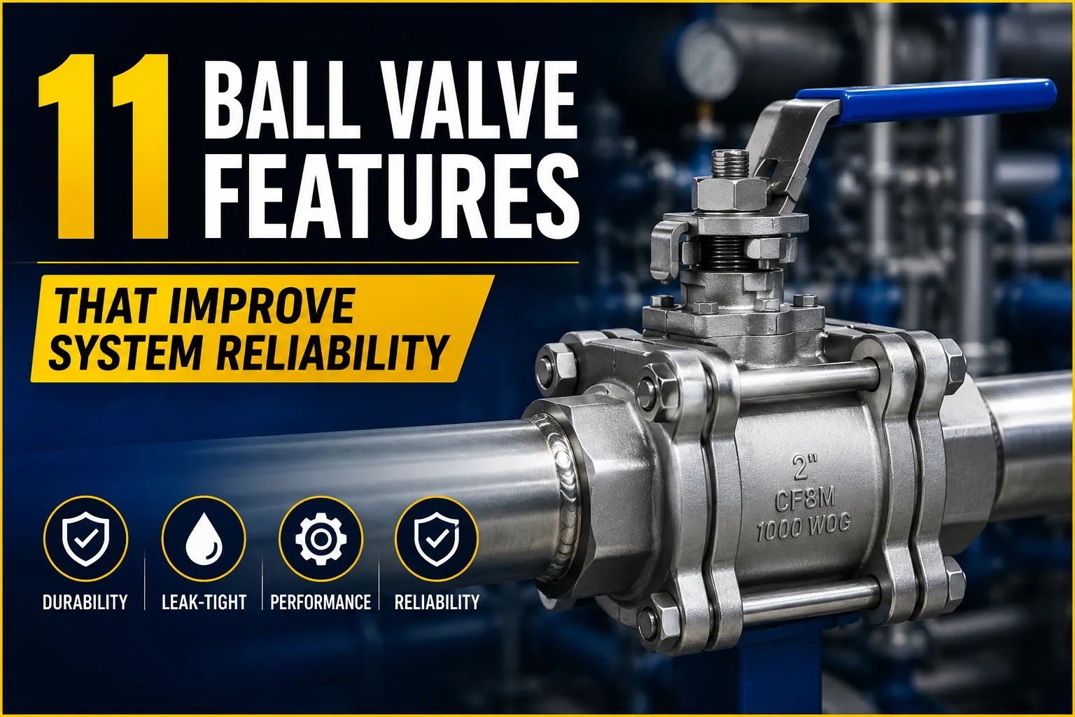 11 Ball Valve Features That Improve System Reliability