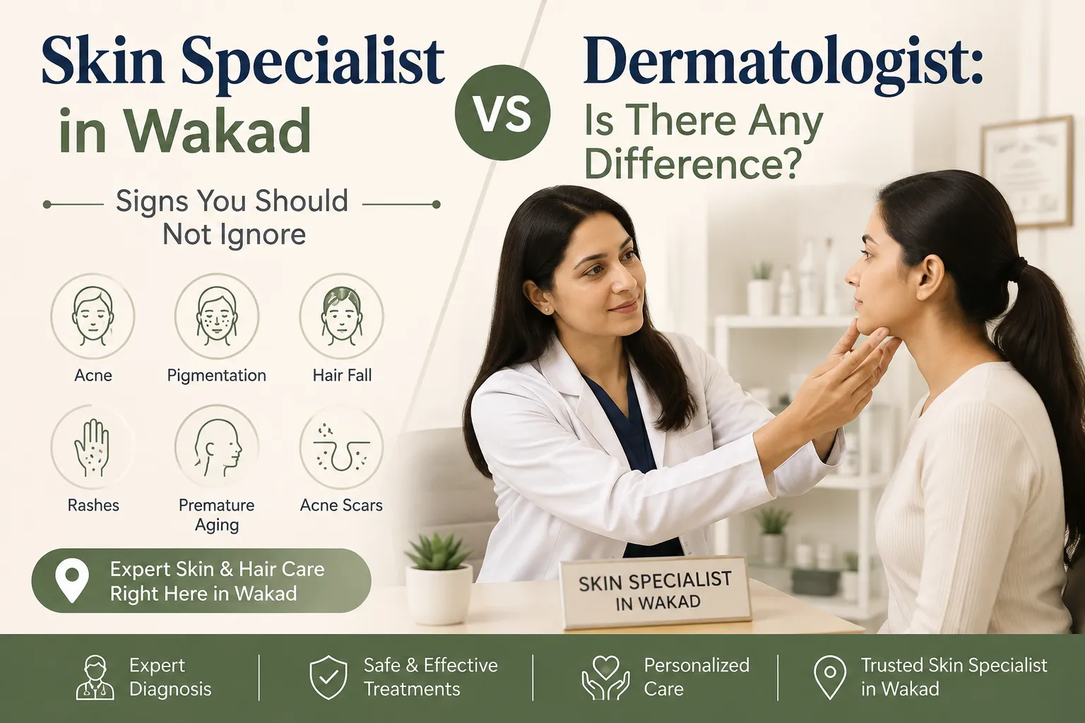 Skin Specialist in Wakad vs Dermatologist: Is There Any Difference? Signs You Should Not Ignore