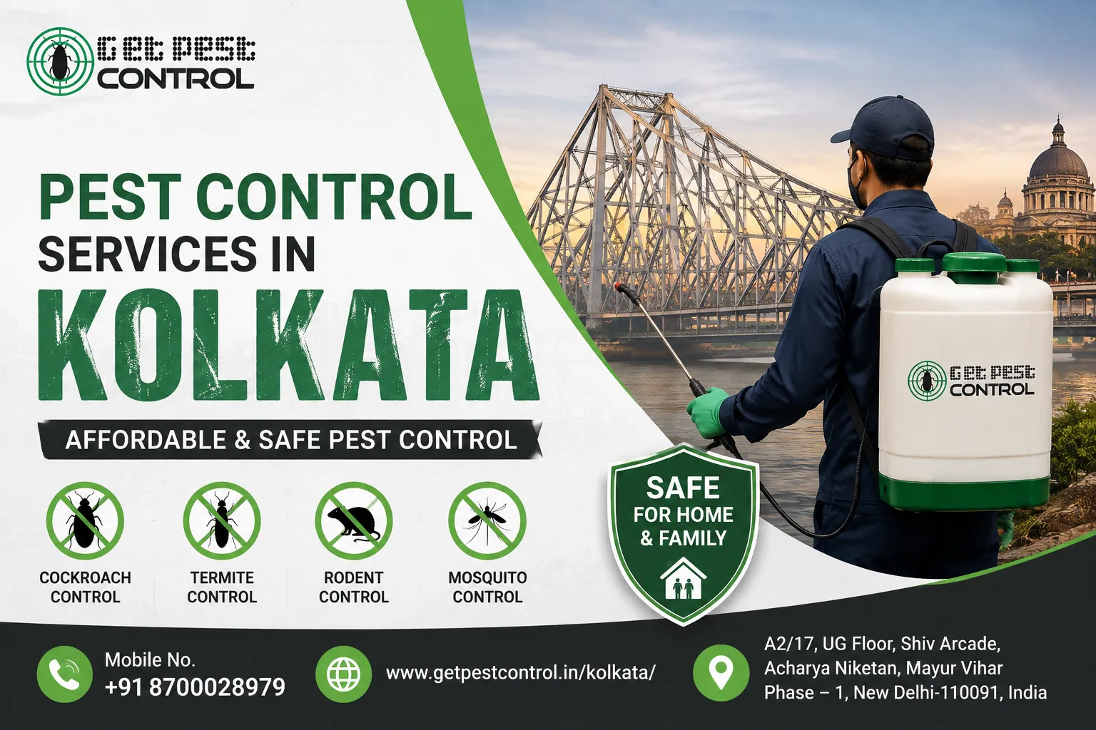 Pest Control Services in Kolkata | Affordable & Safe Pest Control