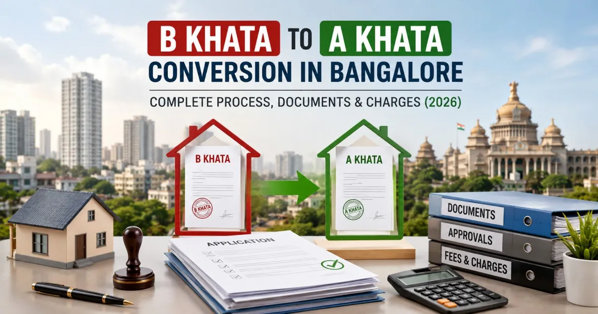 B Khata to A Khata Conversion in Bangalore: Complete Process, Documents & Charges (2026)