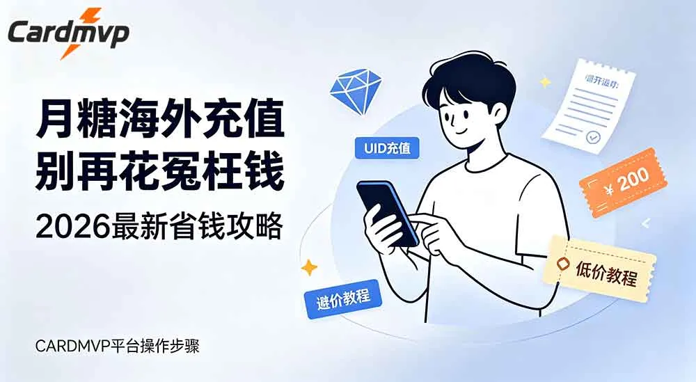 月糖海外充值怎么更划算？2026 省钱充值完整攻略