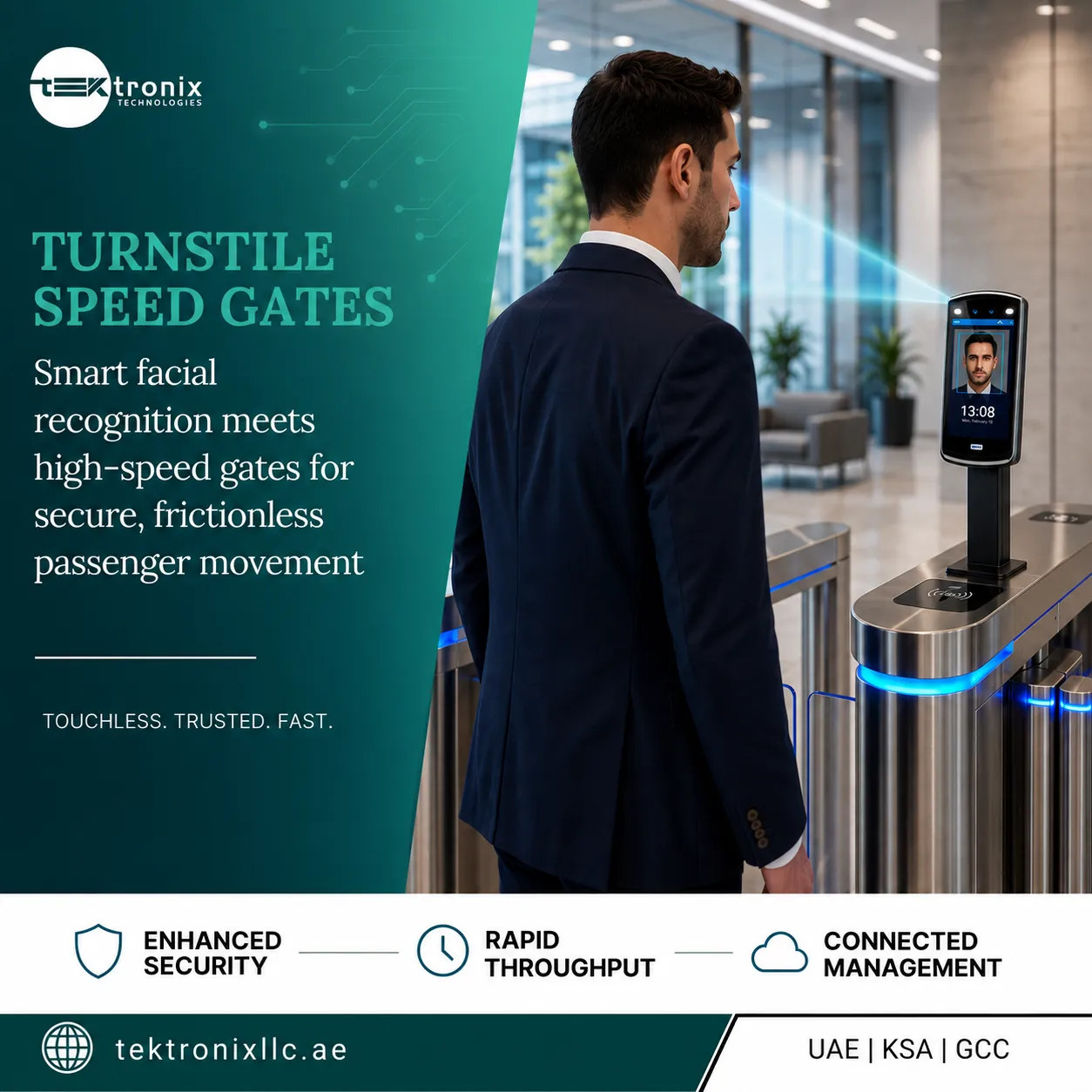 Why UAE Enterprises Are Choosing Intelligent Turnstile Speed Gates