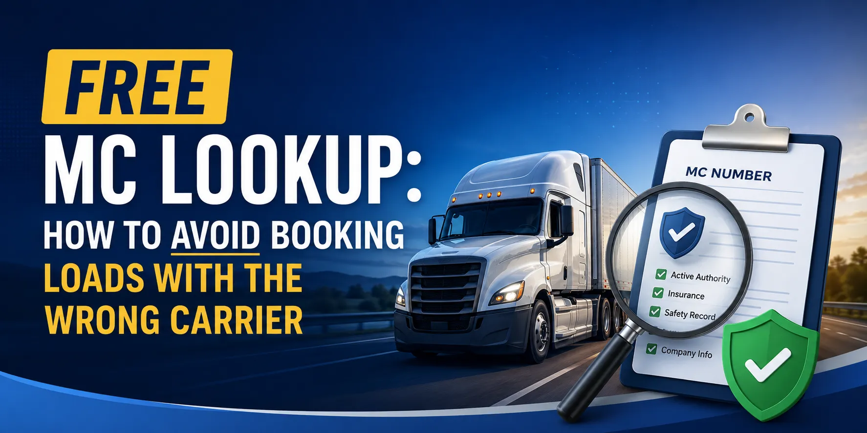 Free MC Lookup: How to Avoid Booking Loads With the Wrong Carrier