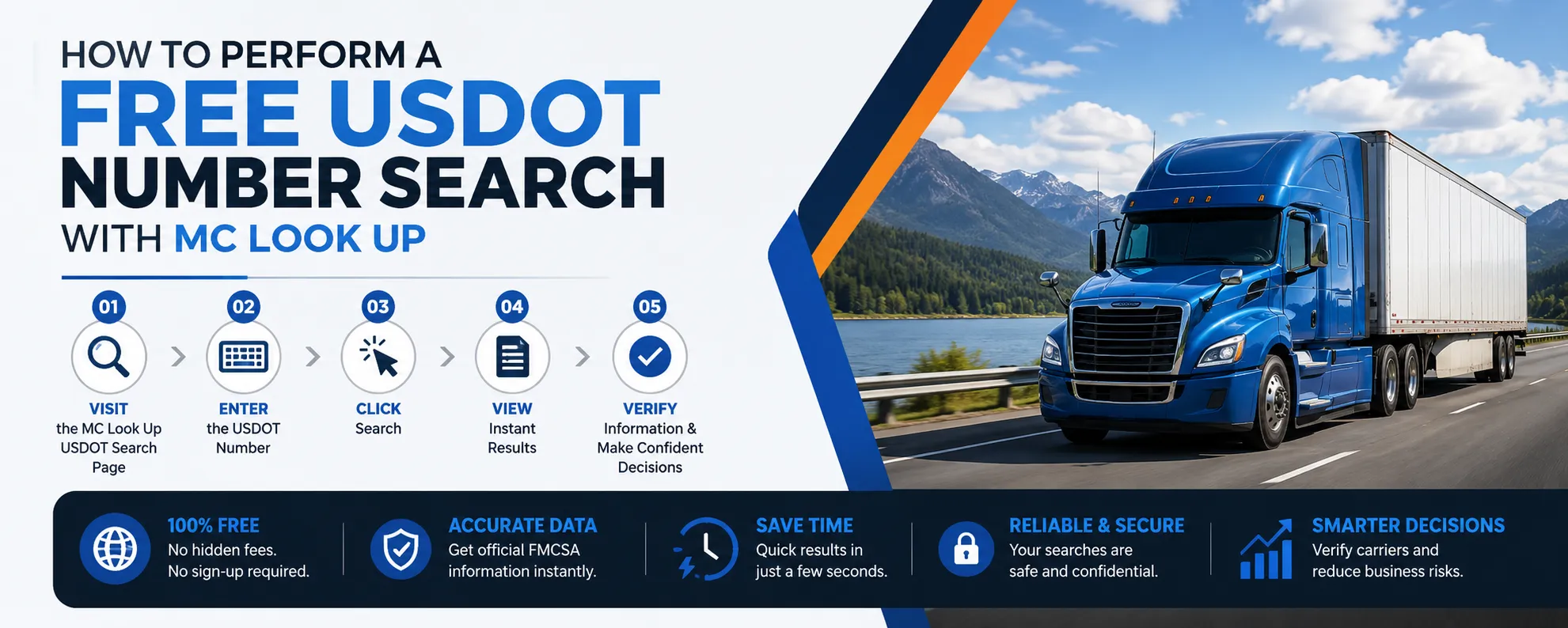 How to Perform a Free USDOT Number Search with MC Look Up