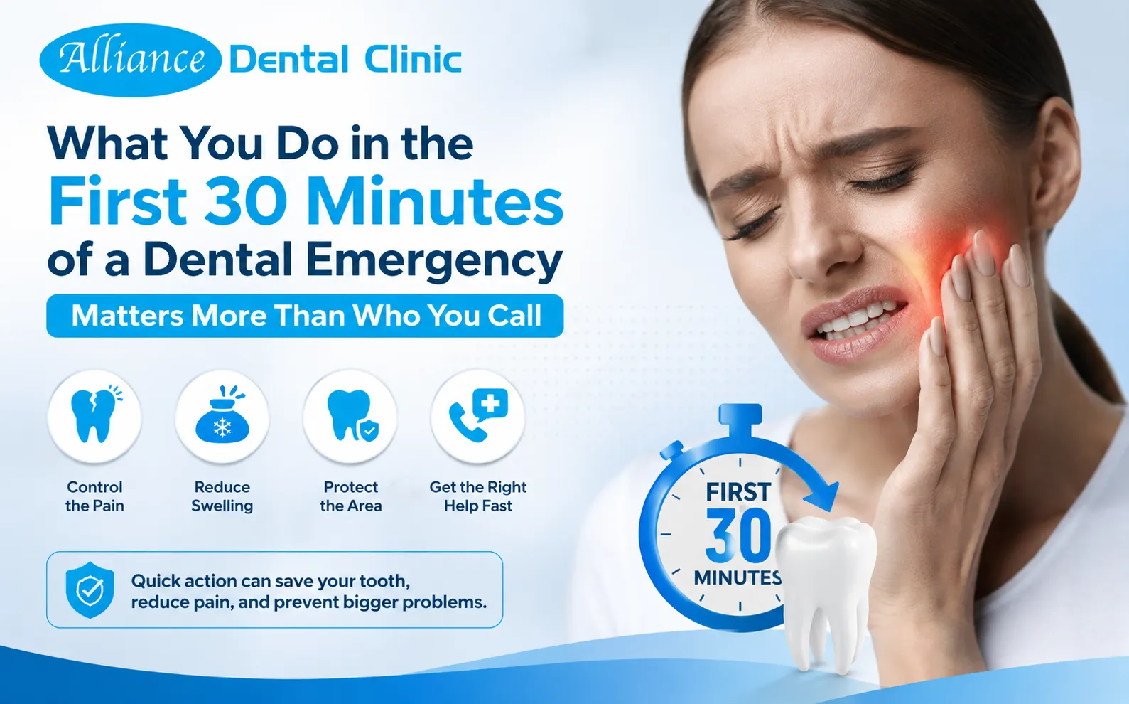 What You Do in the First 30 Minutes of a Dental Emergency Matters More Than Who You Call