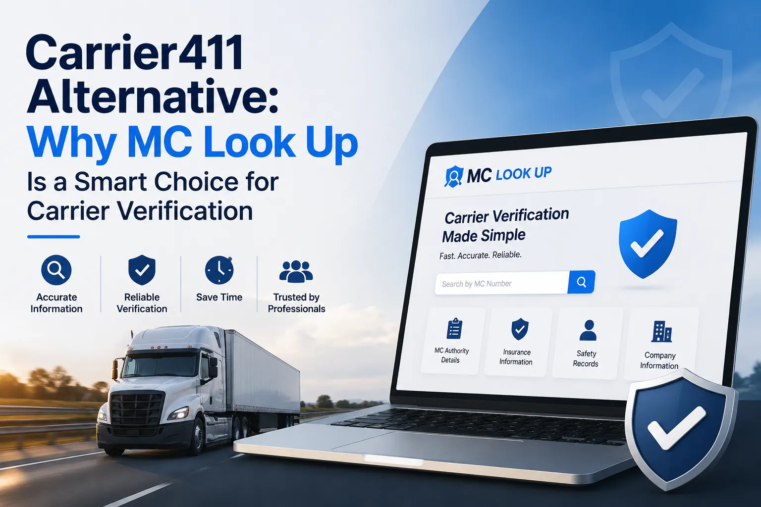 Carrier411 Alternative: Why MC Look Up Is a Smart Choice for Carrier Verification