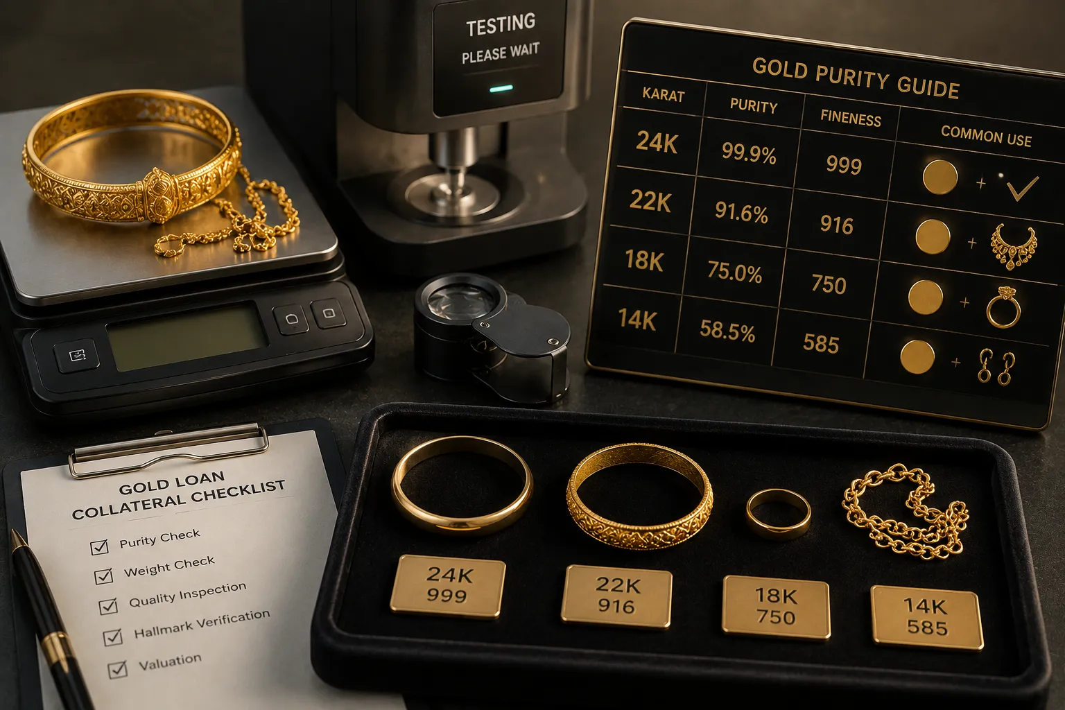 Gold as Collateral: What Grades and Purity Levels Actually Mean