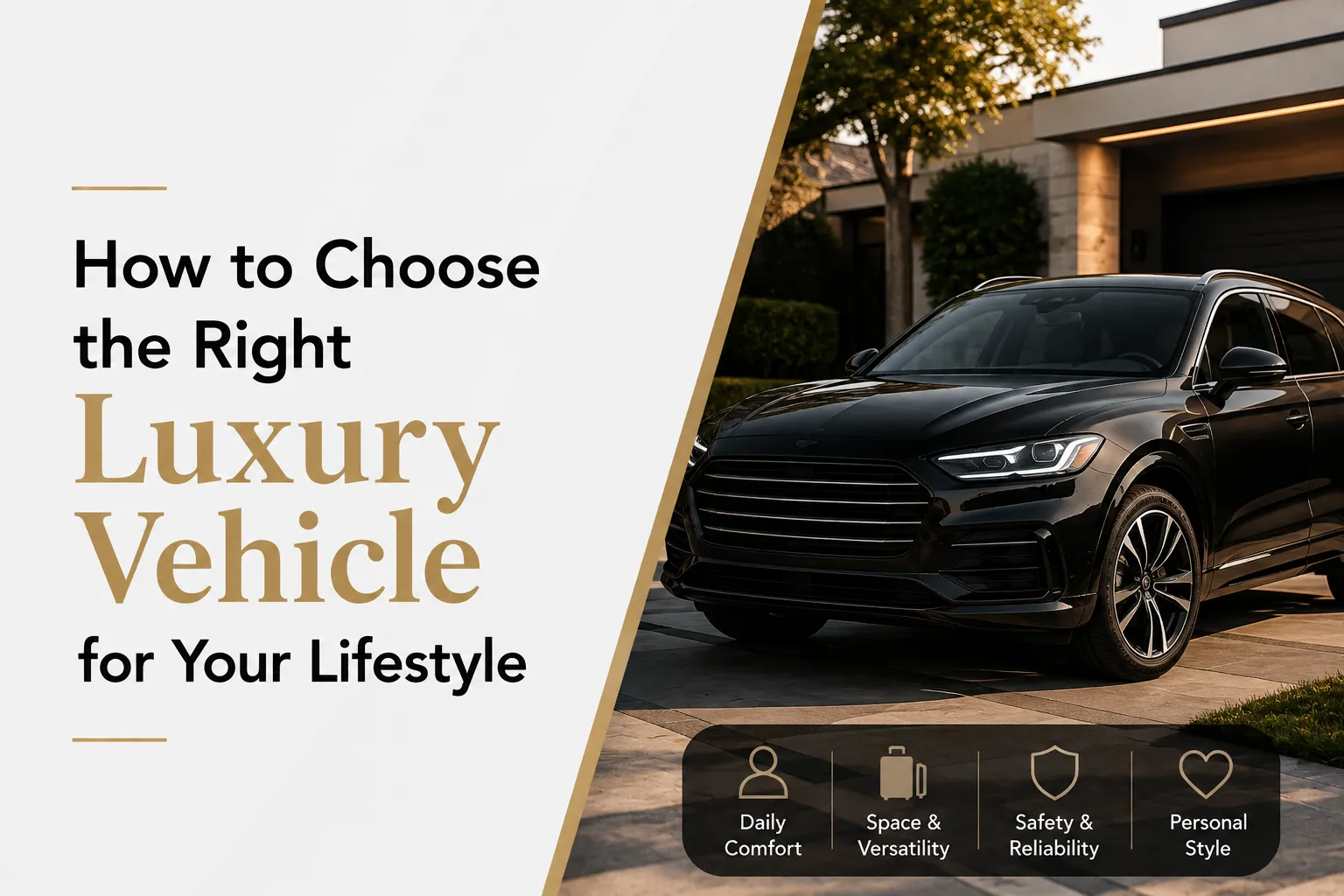 How to Choose the Right Luxury Vehicle for Your Lifestyle