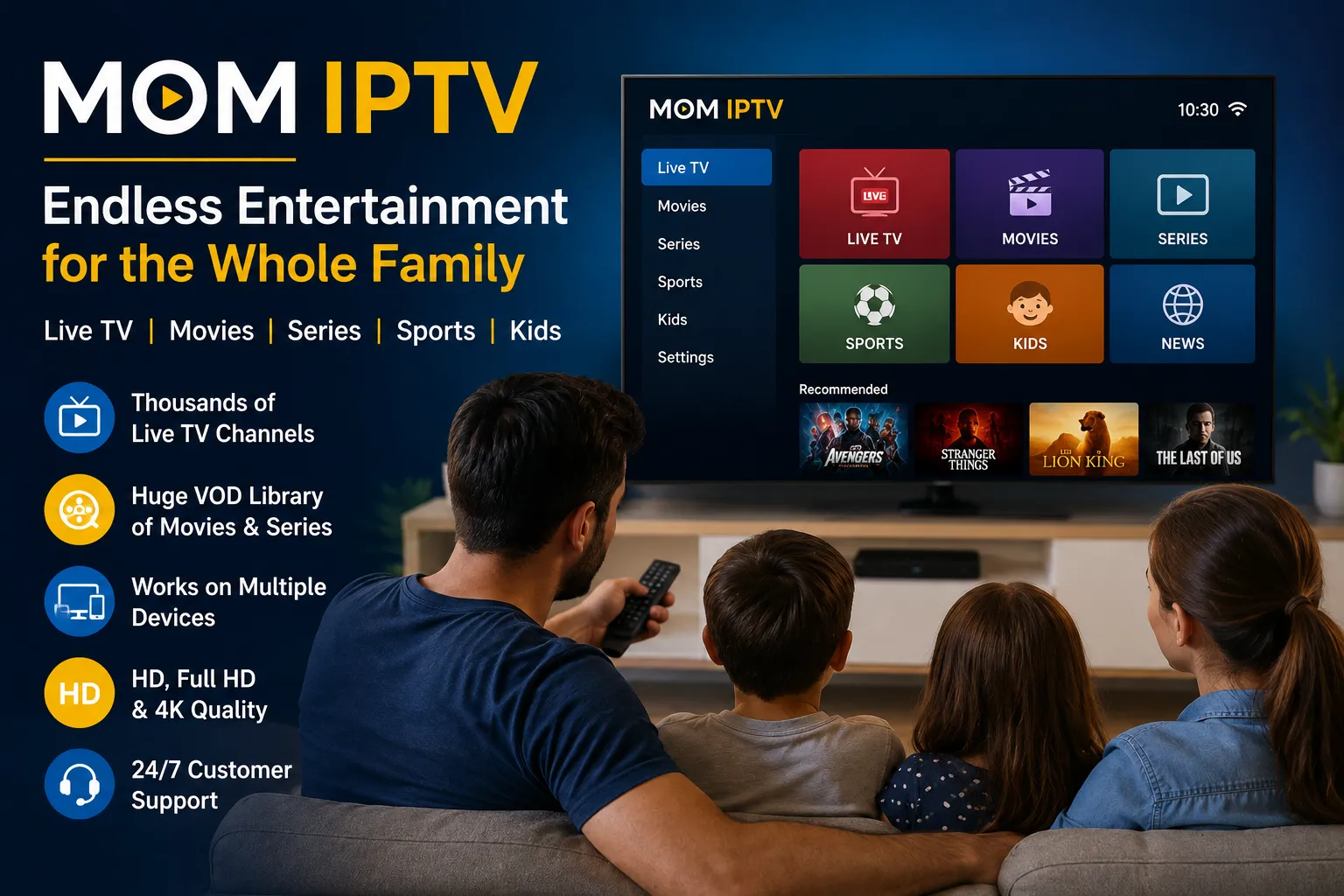 MOM IPTV for Families: A Smarter Way to Watch TV