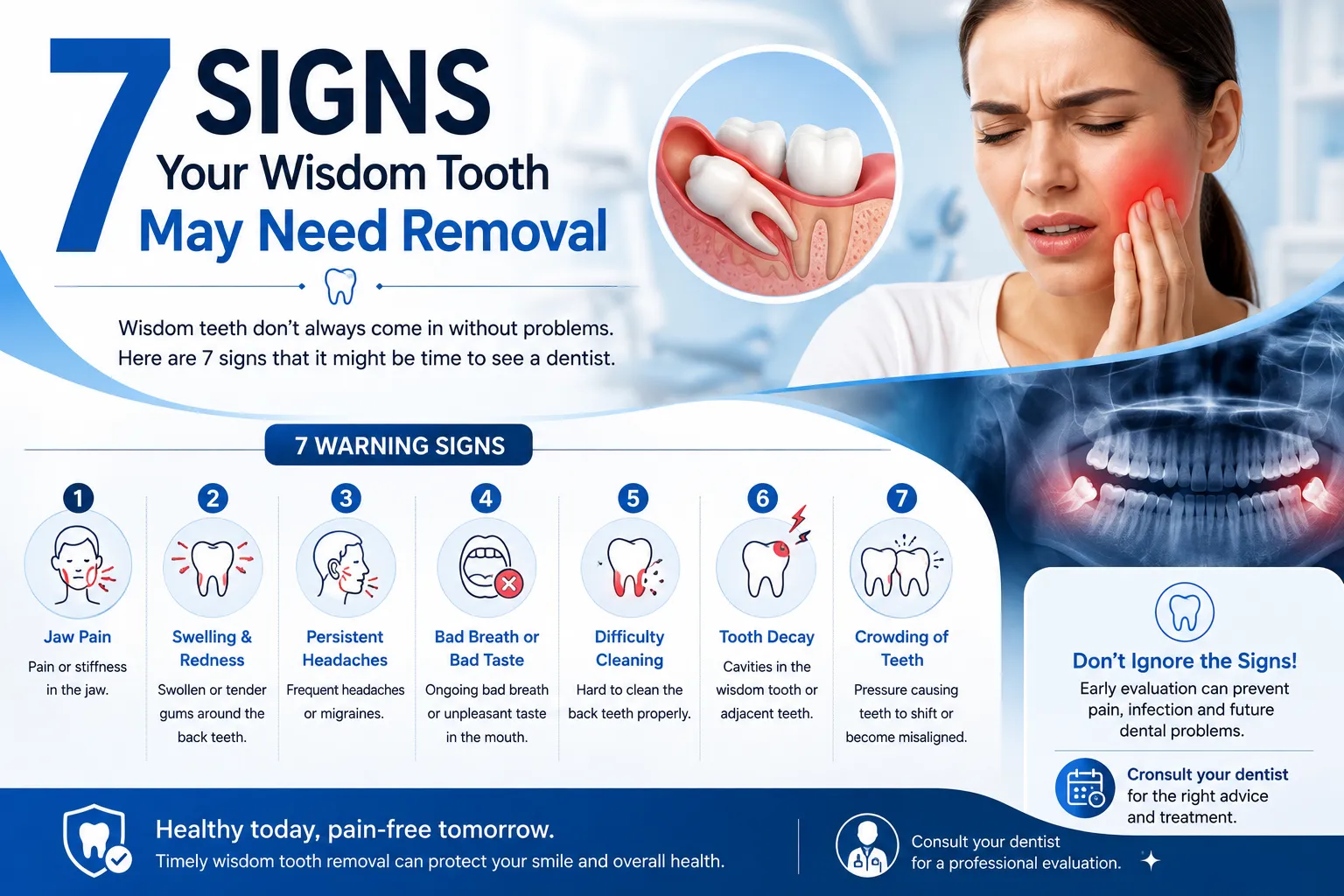 7 Signs Your Wisdom Tooth May Need Removal