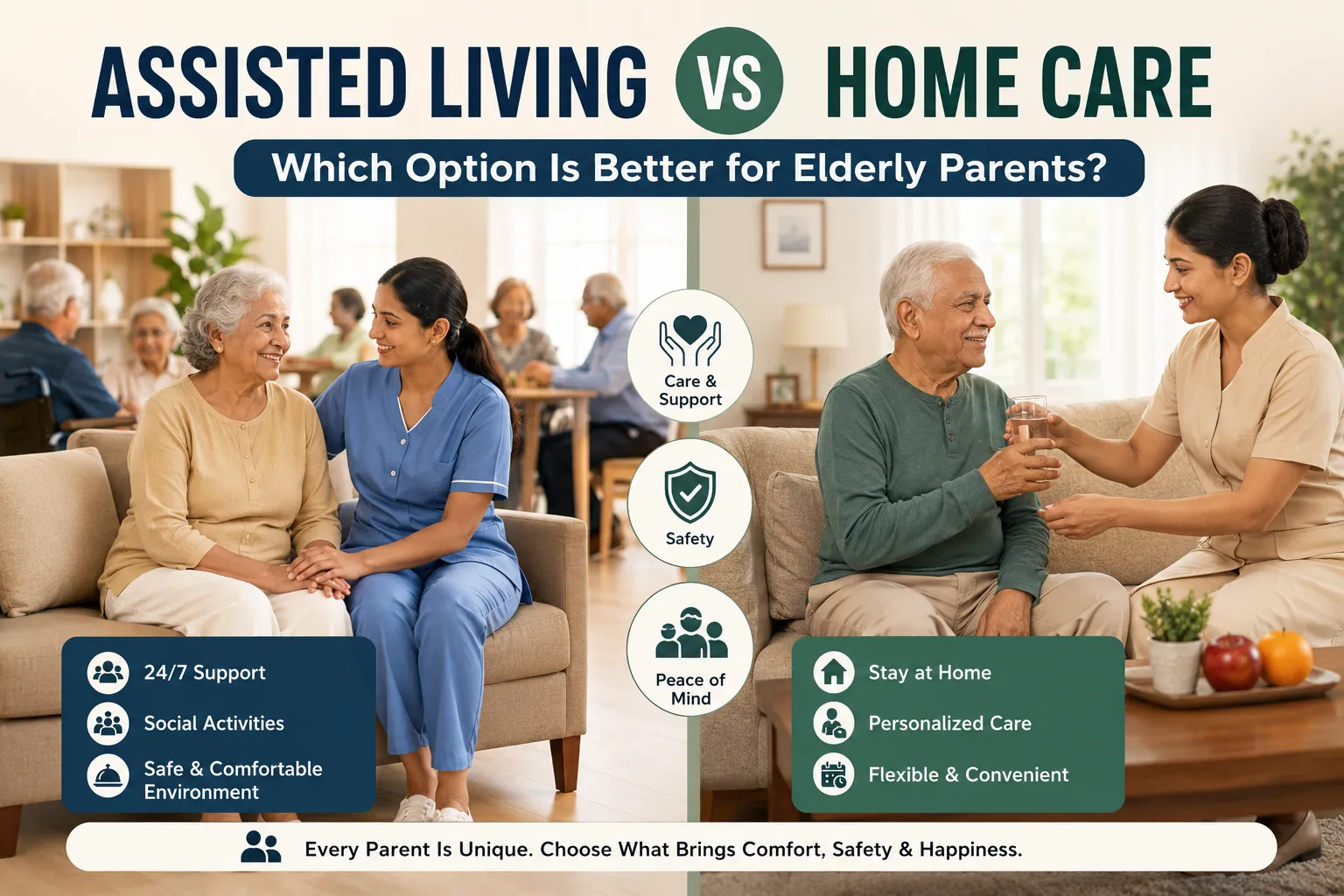 Assisted Living vs Home Care: Which Option Is Better for Elderly Parents?