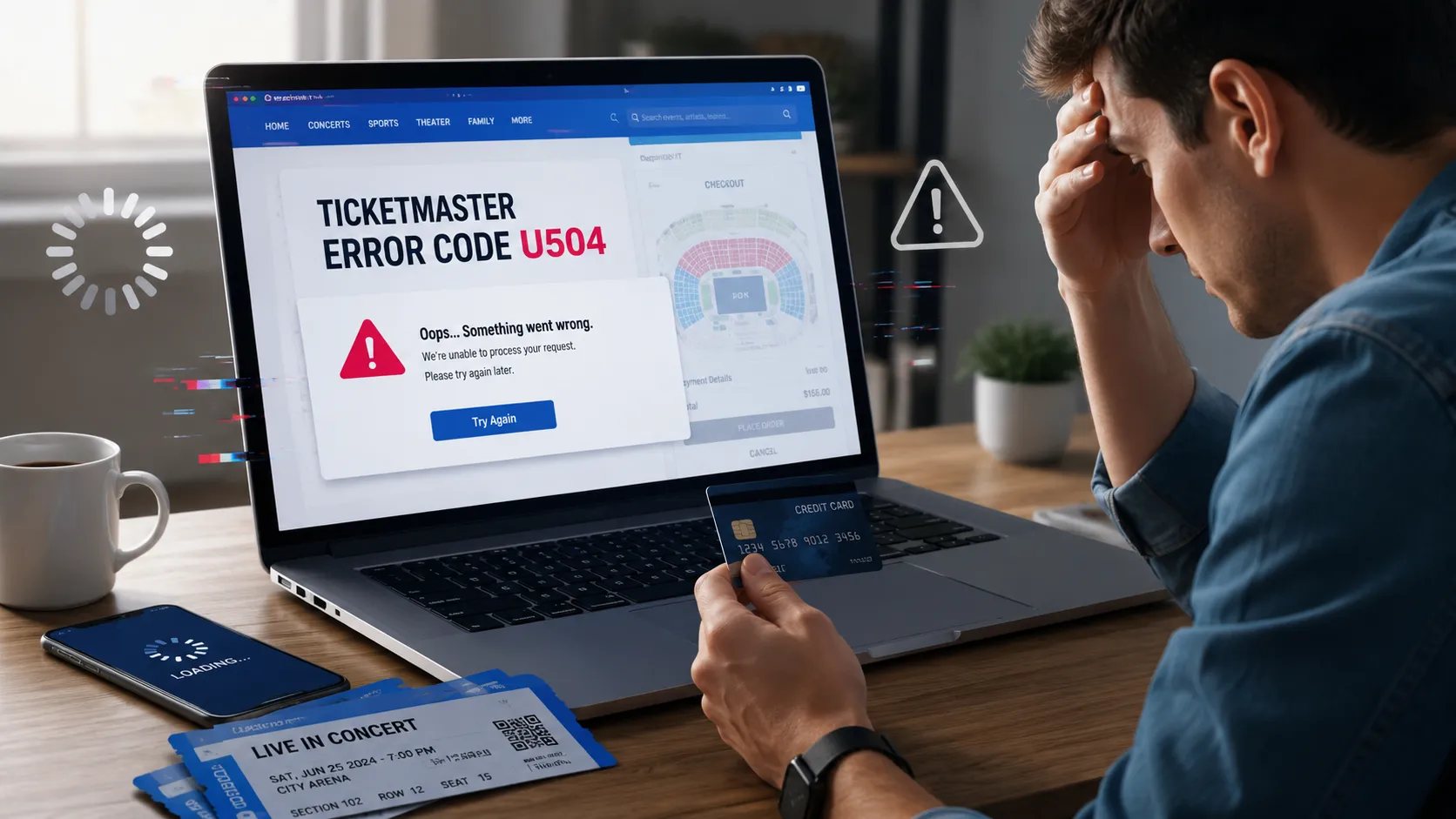 Ticketmaster Error Code U504: Causes, Solutions, and How to Fix Ticketmaster U504 Error