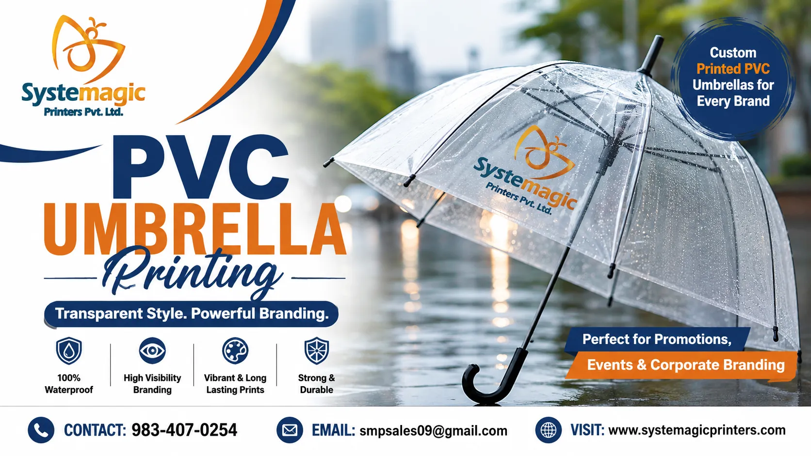 PVC Umbrella Printing for Powerful Brand Promotion