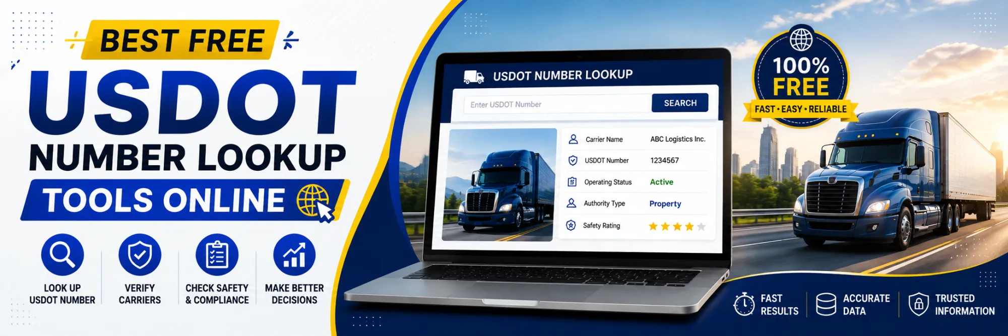 Best Free USDOT Number Lookup Tools Online